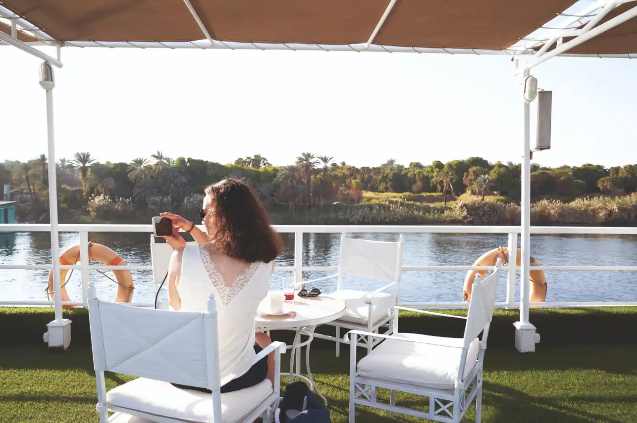 Sun deck of the JAZ Imperial Nile Cruise Nile cruise